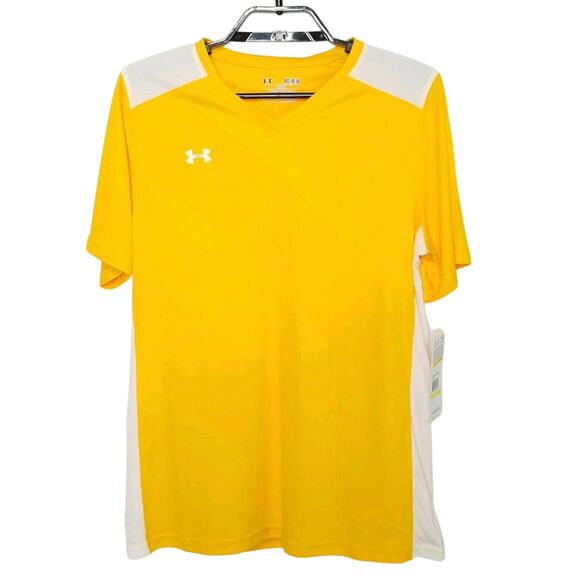 Under Armour Fixture Jersey Yellow Soccer - Picture 1 of 4